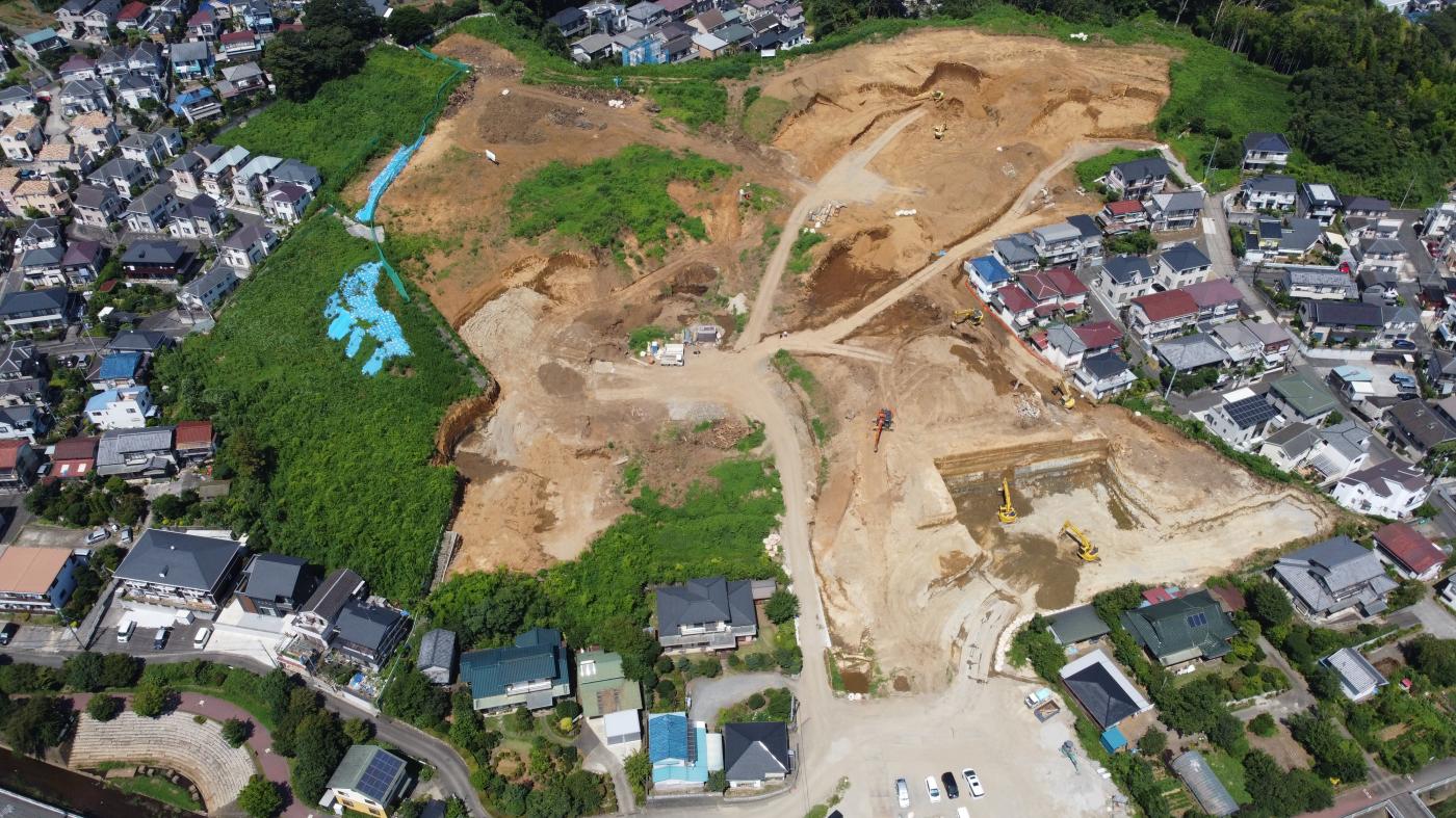 №1調整池掘削中